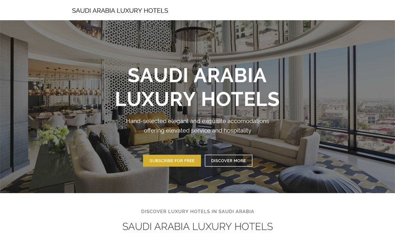 الفنادق الفخمة في المملكة العربية السعودية